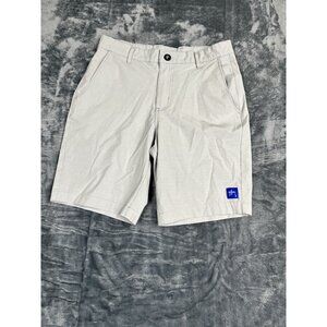 Guy Harvey Mens Casual Gray Shorts Size 28 Cotton/Polyester Blend